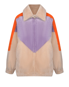 Двусторонняя куртка из овчины в стиле color block Blancha