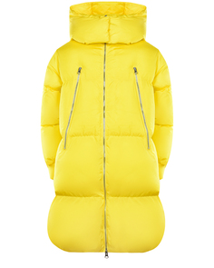 Желтое пальто-пуховик MM6 Maison Margiela детское