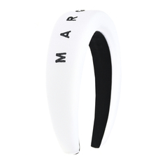Белый ободок с черным лого MM6 Maison Margiela детский