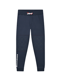 Темно-синие спортивные брюки с лого Bikkembergs детское