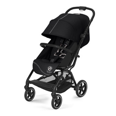 Коляска Eezy S+ 2 BLK Moon Black с дождевиком и бампером CYBEX