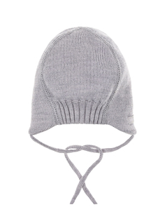 Серая шапка с завязками MaxiMo детская