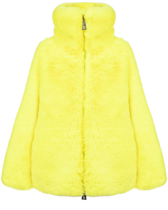 Желтая куртка из эко-меха Glox детская