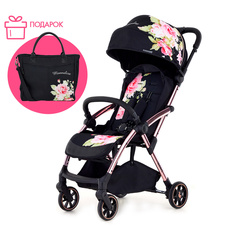 Прогулочная коляска Monnalisa, Black + сумка для коляски Leclerc Baby