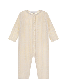 Кашемировый комбинезон кремового цвета Tartine et Chocolat​ детский