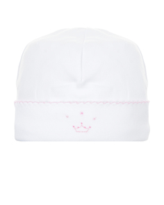 Белая шапка с вышивкой &quot;корона&quot; Lyda Baby детская
