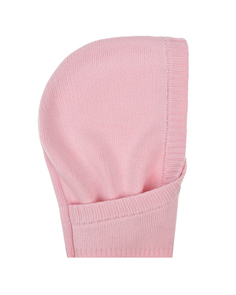 Розовая шапка-шлем из шерсти Jan&Sofie детская