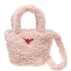 Розовая сумка с лого, 20x18x10 см Emporio Armani детская