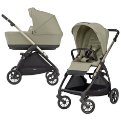 Коляска Electa System Duo 2 в 1 на шасси Electa IRIDIUM BLACK NOLITA BEIGE Inglesina