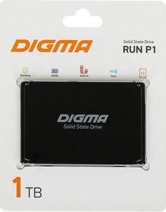 Накопитель SSD 2.5 Digma DGSR2001TP13T SATA III 1Tb Run P1 2.5"