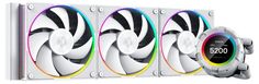 Система охлаждения жидкостная ID-Cooling SL360 WHITE LGA2066/2011/1700/1200/115x/AM5/AM4 (3*120mm fan, 500-2000rpm, 78CFM, 29.9dBA, 4-pin PWM, 300W TD