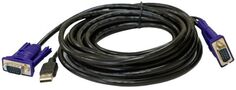 Кабель D-link DKVM-CU5/B1A 5м USB + VGA, для DKVM-4U