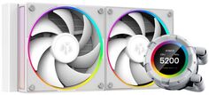 Система охлаждения жидкостная ID-Cooling SL240 WHITE LGA2066/2011/1700/1200/115x/AM5/AM4 (2*120mm fan, 500-2000rpm, 78CFM, 29.9dBA, 4-pin PWM, 300W TD