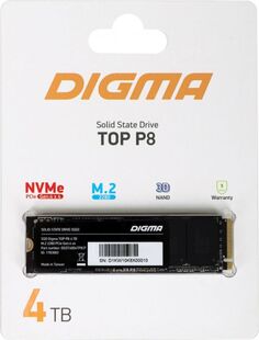 Накопитель SSD M.2 2280 Digma DGST4004TP83T PCI-E 4.0 x4 4Tb Top P8