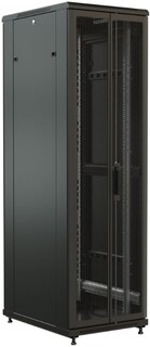 Шкаф напольный 19", 32U WRLine WR-TT-3266-DD-RAL9004 1610x600х600 мм, передняя и задняя распашные перфорированные двери (75%), цвет черный (RAL 9004)