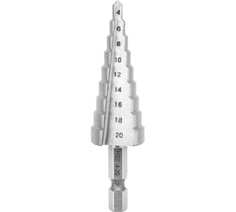 Сверло KRANZ KR-12-6601 по металлу ступенчатое 4,0-20,0 мм 76 mm 62 HRC