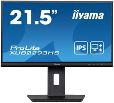 Монитор 21,5" Iiyama Prolite XUB2293HS черный IPS LED 1920x1080 16:9 HDMI M/M матовая HAS Piv 250cd 178гр/178гр 75Hz DP