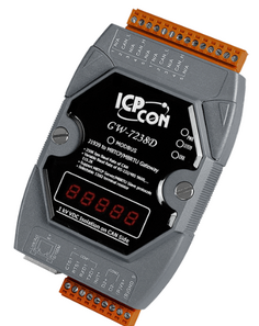 Преобразователь ICP DAS GW-7238D CR J1939 to Modbus TCP Server / RTU Slave Gateway included CA-0910-C cable(RoHS)