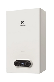 Водонагреватель газовый Electrolux GWH 14 NanoPlus 2.0 розжиг электронный, 14л/мин, 28кВт, LCD-дисплей, вертикальная установка
