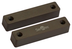 Датчик Smartec ST-DM126NC-BR магнитоконтактный, НЗ, коричневый, накладной для деревянных дверей, зазор 25 мм