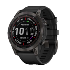 Часы Garmin Fenix 7 010-02540-21 1.3" saphire solar/carbon