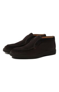 Замшевые ботинки Santoni