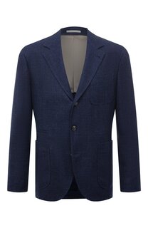 Пиджак изо льна и шерсти Brunello Cucinelli