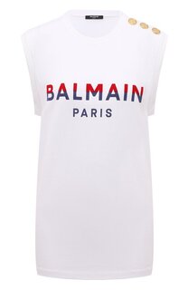 Хлопковая майка Balmain