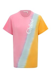 Хлопковая футболка Chloé Chloe
