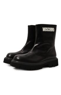 Кожаные полусапоги Moschino