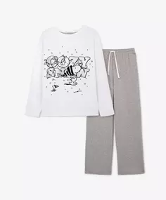 Пижама для девочки хлопковая с карманами Gulliver (98-104)