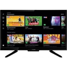 Телевизор Yuno ULX-24TCS221 (24, HD, SmartTV, Яндекс.ТВ, WiFi, черный)