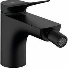 Смеситель для биде Hansgrohe Vivenis с донным клапаном, черный матовый (75200670)