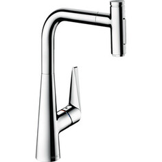 Смеситель для кухни Hansgrohe Talis Select с выдвижным изливом, хром глянцевый (72823000)