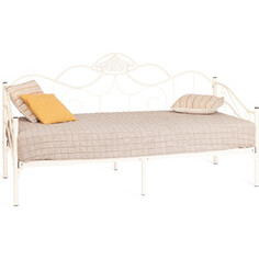 Кровать TetChair Federica (mod. AT-881) дерево гевея/металл, 90*200 см (Day bed), Белый (butter white)