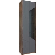 Шкаф для посуды правый Это мебель Софт ПМ-356.25 Графит софт/дуб каньон темный