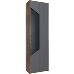 Шкаф для посуды левый Это мебель Софт ПМ-356.25-01 Графит софт/дуб каньон темный