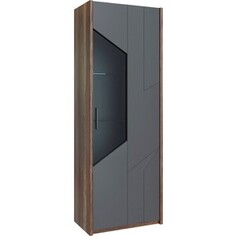 Шкаф для посуды малый левый Это мебель Софт ПМ-356.26-01 Графит софт/дуб каньон темный