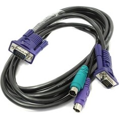 Кабель D-Link 3 м, черный (DKVM-CB3/A3A)