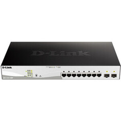 Коммутатор D-Link DGS-1210-10MP/FL 8G 2SFP 8PoE+ 130W управляемый (DGS-1210-10MP/FL)