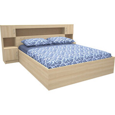 Кровать МДК КРЗ14 дуб млечный MDK