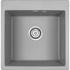 Кухонная мойка Paulmark Praktisch 51х52 серый металлик (PM105152-GRM)