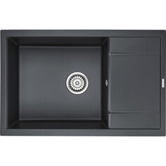 Кухонная мойка Paulmark Verlass 78х50 черный металлик (PM317850-BLM)