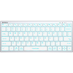 Клавиатура A4Tech Fstyler FX61 белый USB slim LED (FX61 WHITE)
