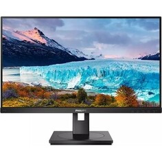 Монитор Philips 23.8 243S1 черный IPS LED 4ms 16:9 HDMI M/M матовая HAS Piv 1000:1 300cd 178гр/178гр 1920x1080 DP FHD USB 5.19кг (243S1/00)