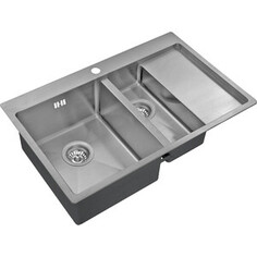 Кухонная мойка ZorG Inox R 5178-2-L нержавеющая сталь