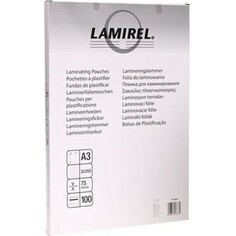 Пленка для ламинирования Fellowes 75мкм A3 (100шт) глянцевая Lamirel (LA-78655)