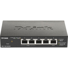 Коммутатор D-Link DGS-1100-05PDV2 5G 2PoE настр