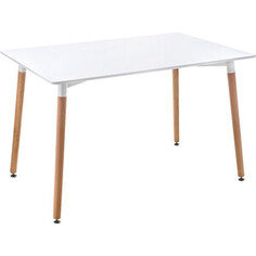 Стол Woodville Table 120 white/wood