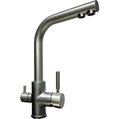 Смеситель для кухни Wellinox WIX 302 STCR с подключением фильтра, хром матовый